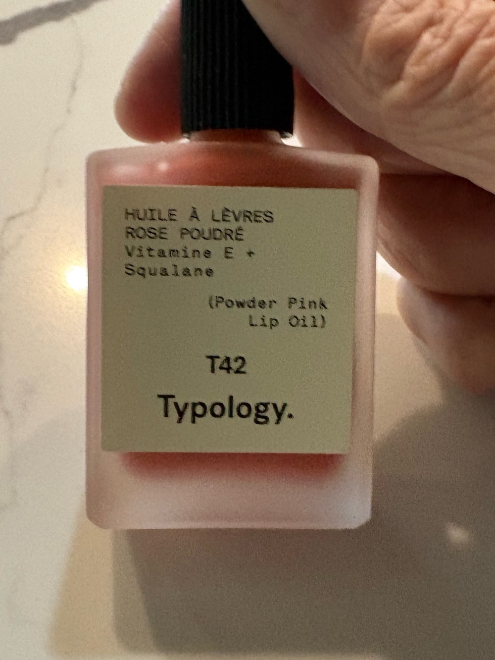 Typology T42 Powder Pink Lip Oil, .50 floz